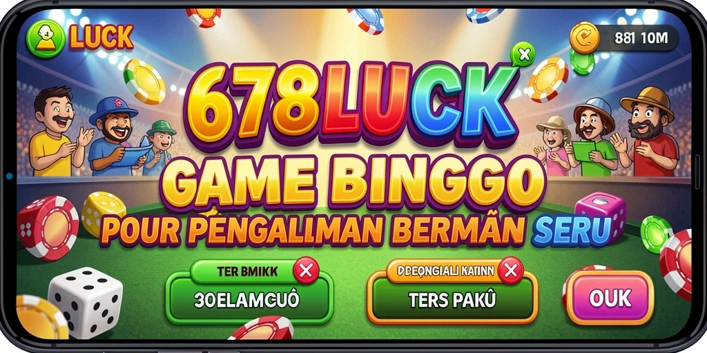 Tampilan gameplay 678LUCK yang penuh warna dan interaktif.