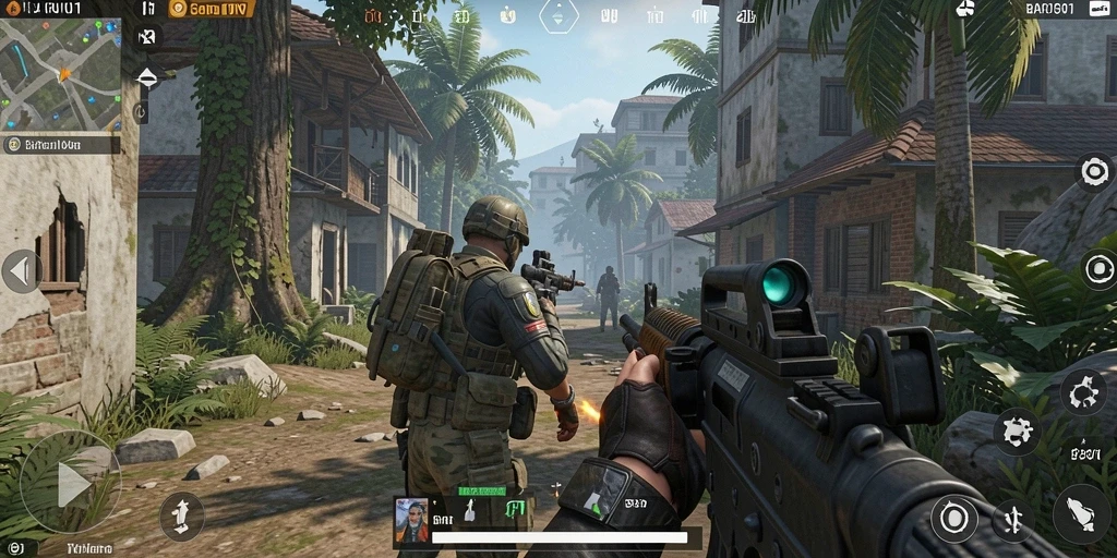 Tampilan gameplay seru dari BARU01 dengan aksi menegangkan.