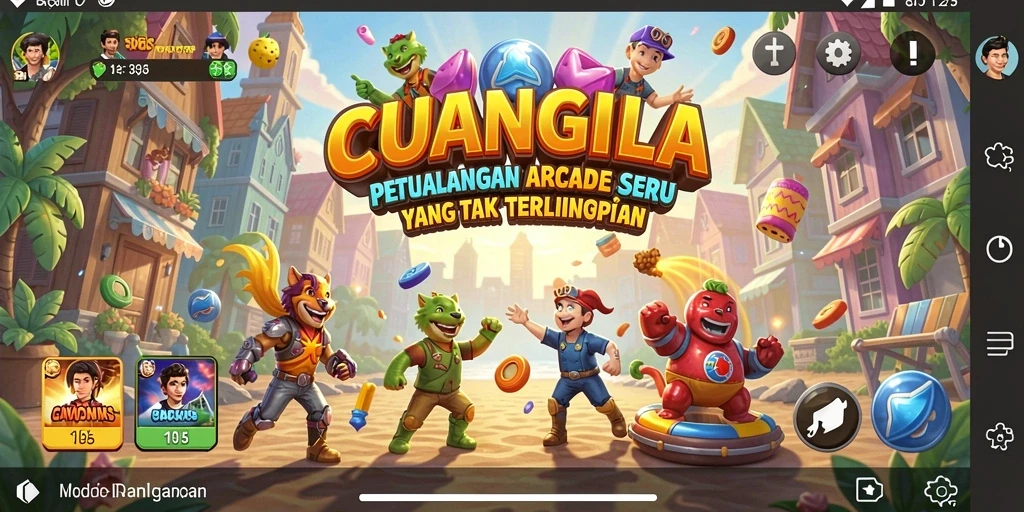 Screenshot gameplay CUANGILA yang memukau dan dinamis.