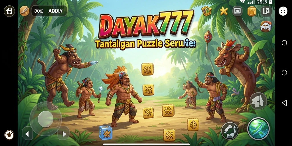 Gameplay menarik dari DAYAK777 dengan teka-teki seru.