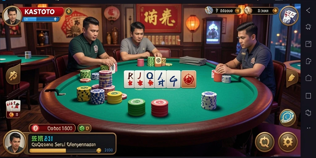 Screenshot KASTOTO menampilkan serunya gameplay QiuQiu.