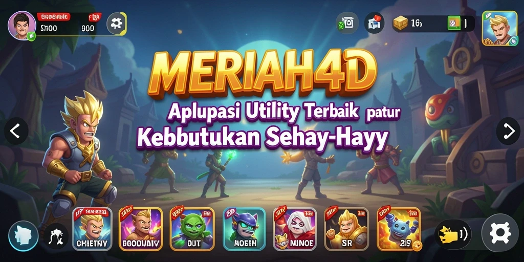 Tampilan antarmuka utama aplikasi MERIAH4D yang intuitif dan user-friendly.