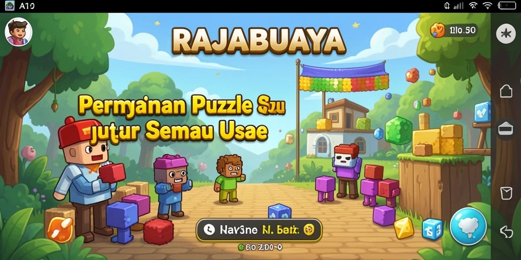 Tampilan gameplay seru di RAJABUAYA dengan teka-teki yang menarik.