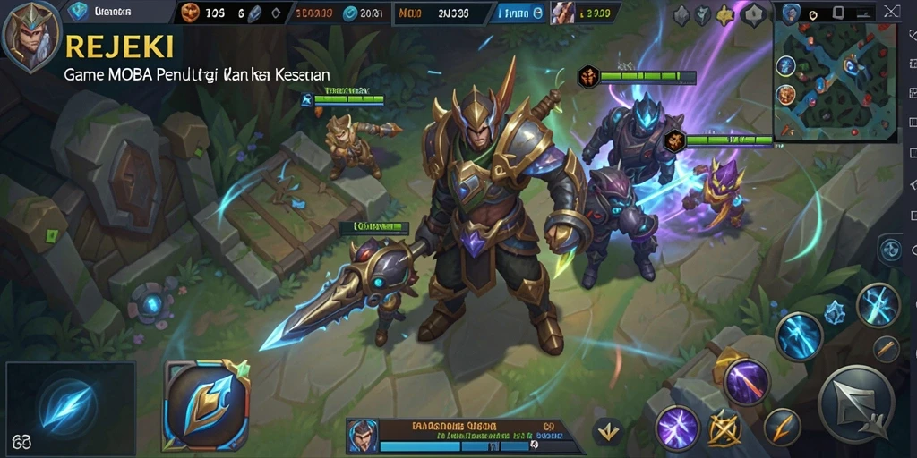 Gameplay seru REJEKI dengan pertempuran tim yang mendebarkan.