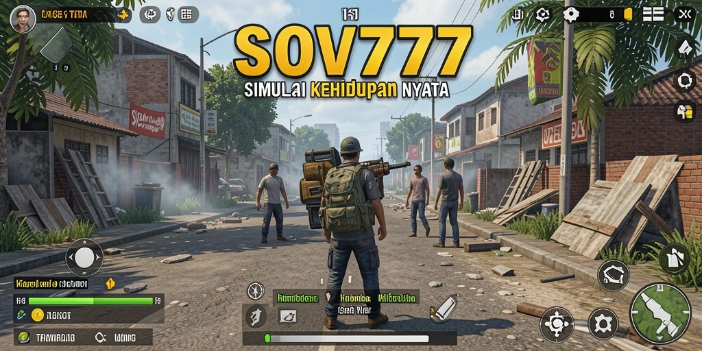 Screenshot gameplay SOV777 dengan karakter dan lingkungan yang realistis.