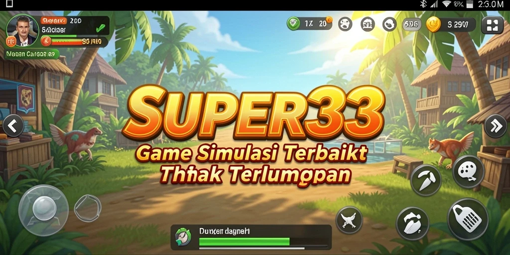 Gameplay SUPER33 yang realistis dan menarik dalam simulasi.