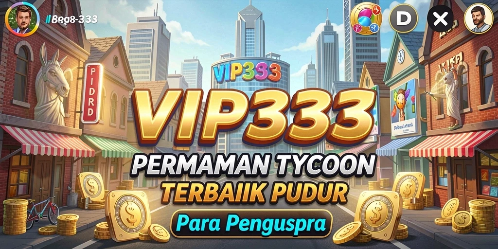 Tangkapan layar VIP333 menampilkan gameplay seru dalam membangun bisnis Tycoon.