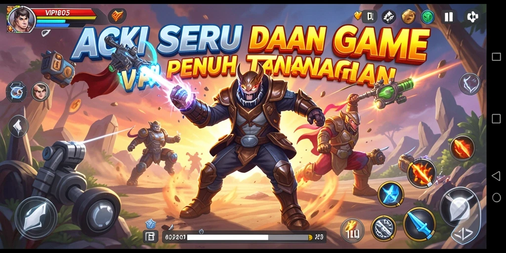 Tangkapan layar menunjukkan pertempuran seru dalam VIP805 dengan aksi yang memukau.