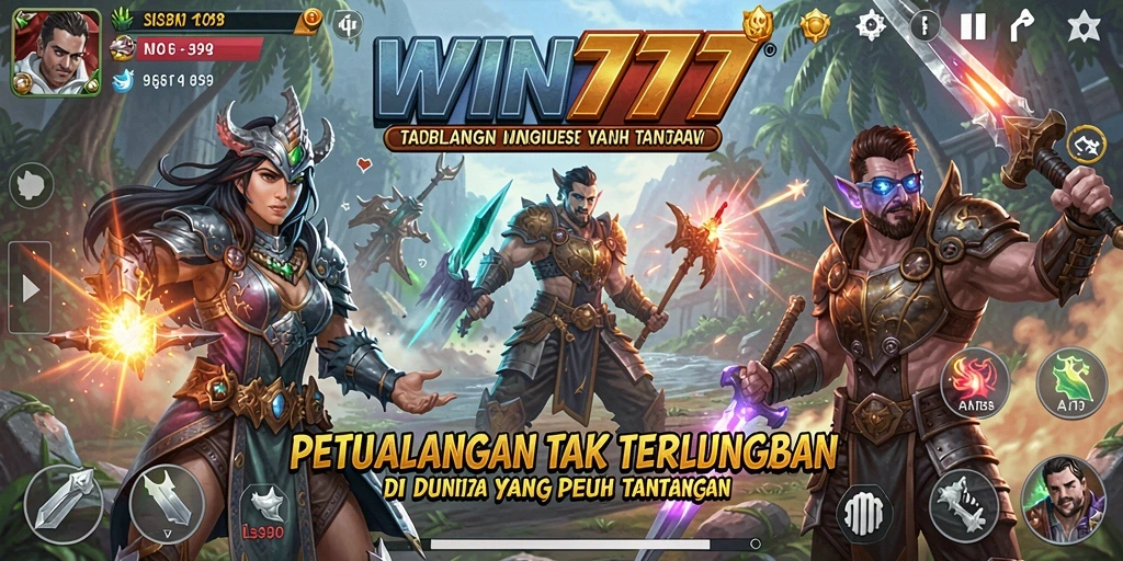 Tampilan gameplay WIN777 menampilkan petualangan yang mendebarkan.